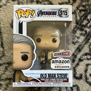 Amazon Exclusive Year of the Shield Old Man Steve Bobblehead
